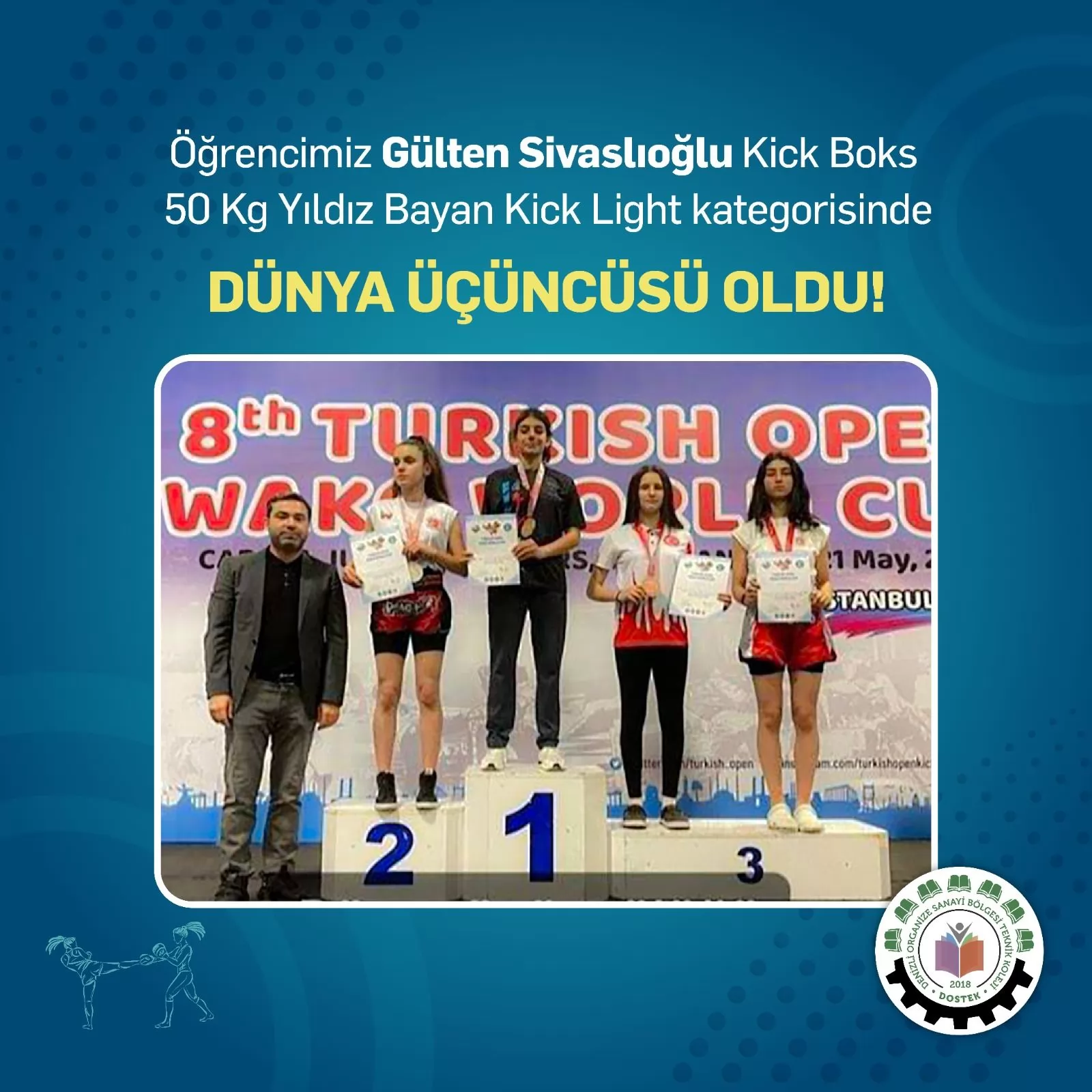 Öğrencimiz Gülten Sivaslıoğlu Dünya Üçüncüsü !