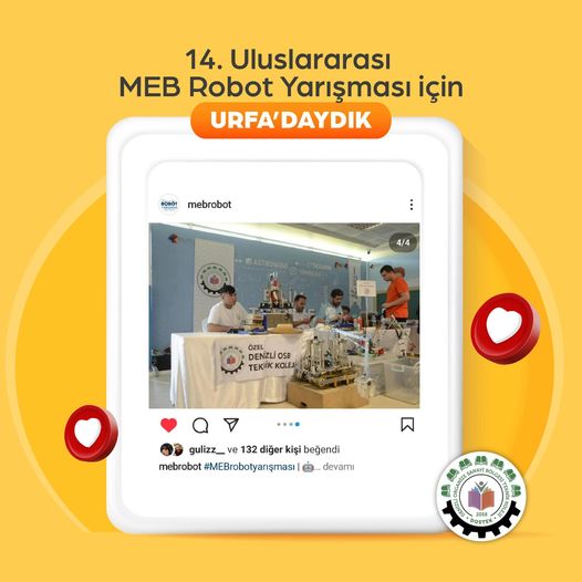 MEB ROBOT Yarışması için ŞANLIURFA'daydık