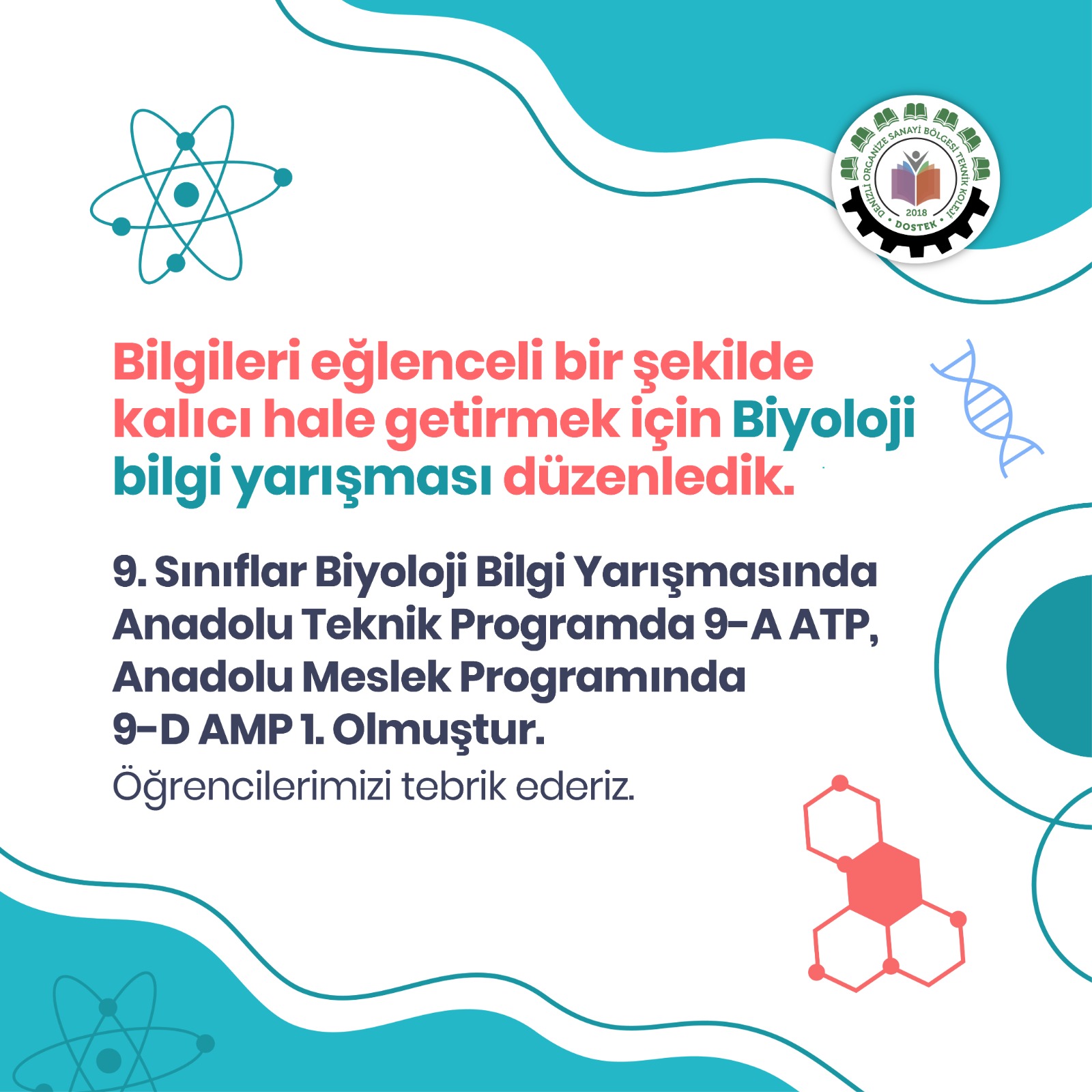 Biyoloji Bilgi Yarışması Sonuçları Açıklandı!