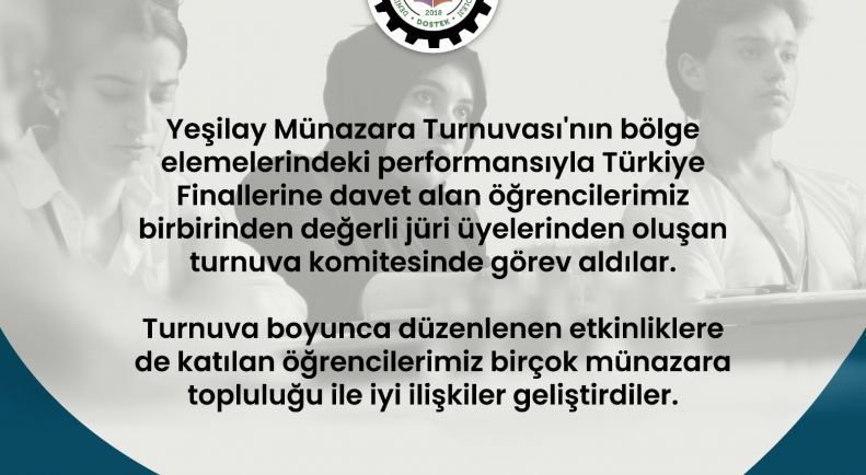 Öğrencilerimiz Münazara Turnuvasında Jüri İçerisinde Görev Aldı