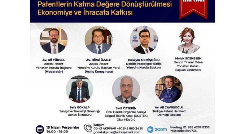 Patent Haftası Kapsamında  Düzenlenen Panel Gerçekleştirildi!