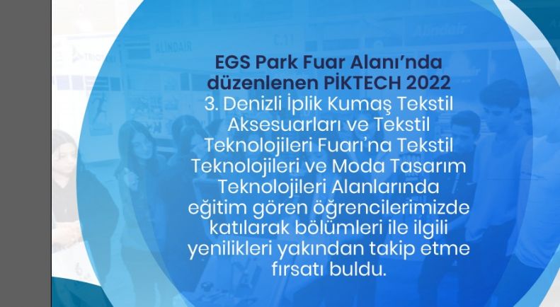 3. Denizli İplik Kumaş Tekstil Aksesuarları ve Tekstil Teknolojileri Fuarına Gezi