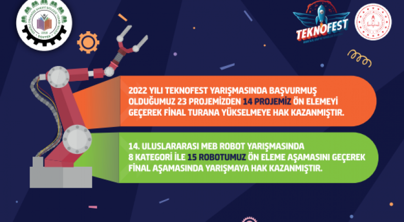 TEKNOFEST ve MEB  ROBOT Yarışması Projelerimiz