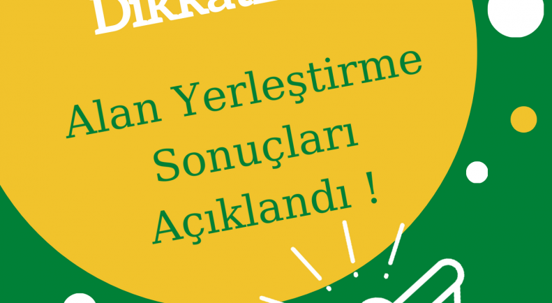 Alan Tercihleri Yayınladı !!