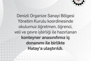 Konteyner Anasınıfımız Hatay'a Ulaştı