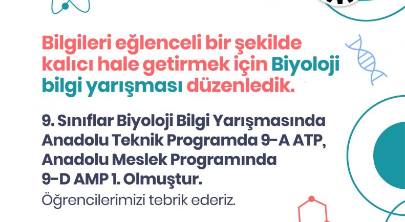 Biyoloji Bilgi Yarışması Sonuçları Açıklandı!