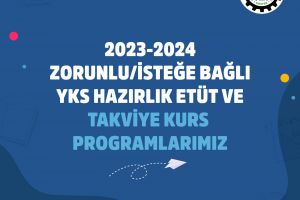 Etüt ve Takviye Kurs Programlarımız