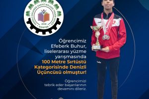 Öğrencimizi Tebrik Ederiz!
