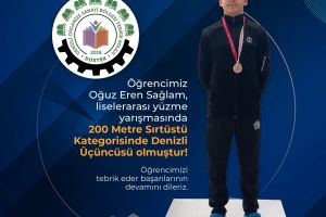 Öğrencimizi Tebrik Ederiz!!
