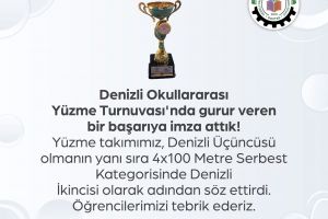 Yüzme Takımımızı Tebrik Ederiz