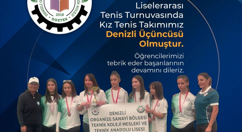 Kız Tenis Takımımızı Tebrik Ederiz!