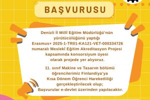 Erasmus+ Programı Finlandiya Kısa Dönem Staj Hareketliliği Başvurusu Tarihleri Açıklandı